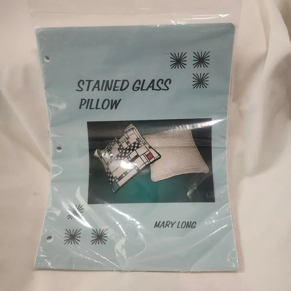 Stained Glass Pillow Group Correspondence Course EGA Retired Mary Long B31